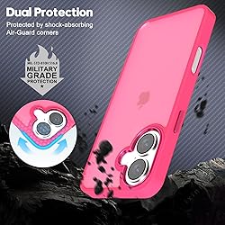 oakxco for iPhone 16 Case Matte Clear, Translucent