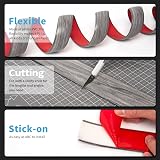 Art3d Self Adhesive Vinyl Floor Transition Strip Gray 4 ft 1.57 in view 7