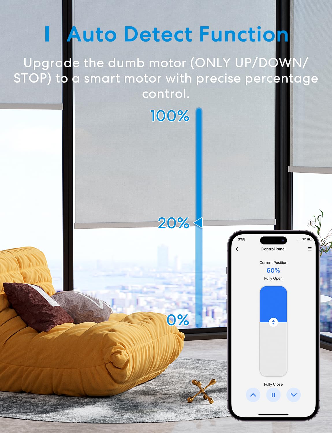 Meross Matter Wlan Rolladenschalter Smart (NEUTRALKABEL ERFORDERLICH), kompatibel mit Apple HomeKit, Alexa, Google Home und Home Assistant, Smart Home Rolladensteuerung für Jalousien, 4 Stück 8