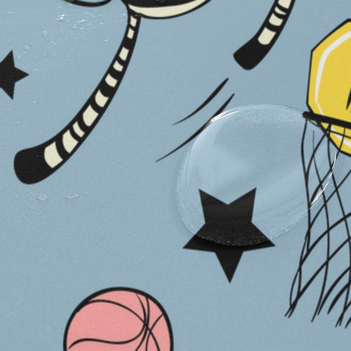 Amazon Ecomaomi シャワーカーテン 防水 ポリエステル 風呂カーテン 浴室 おしゃれ かわいい バスケットボールゲーム落書きかわいい 取付簡単 浴室 間仕切り カーテンリング付属 シャワーカーテン ホーム キッチン オンライン通販