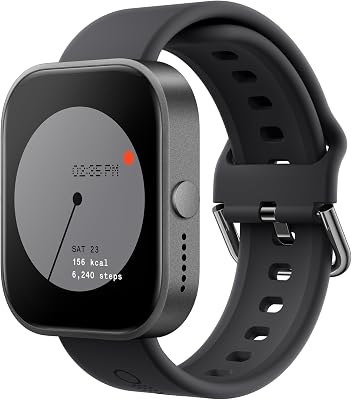 Watch Pro Smartwatch mit 1.96 AMOLED display, Fitness-Tracker, Multisystem-GPS, Bluetooth-Anrufe mit AI Noise Reduction und bis zu 13 Tagen Akkulaufzeit - Dunkelgrau