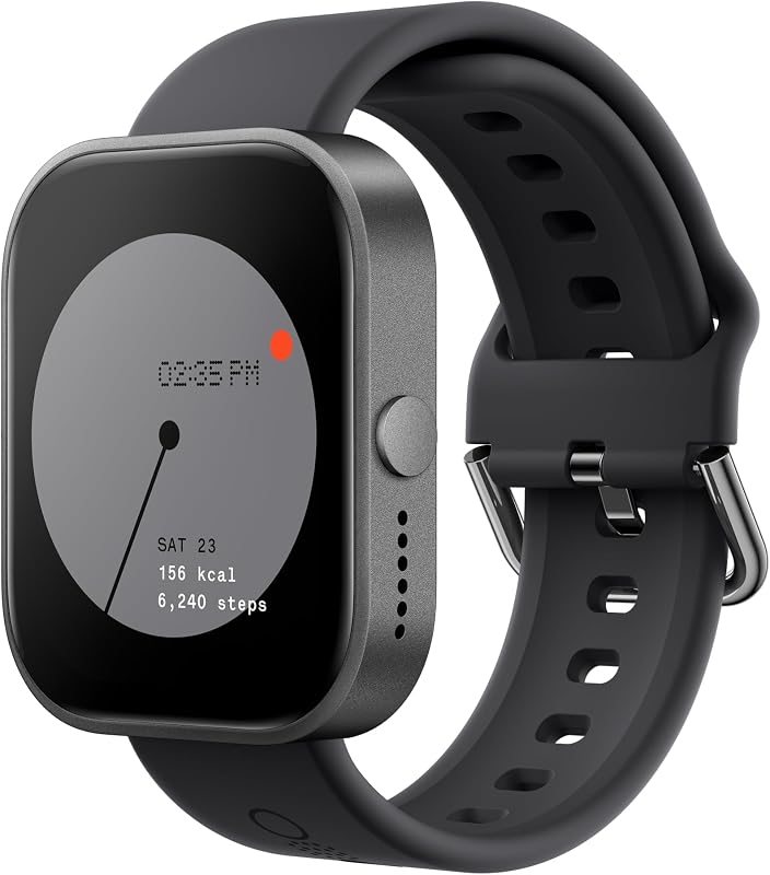Watch Pro Smartwatch with 1.96 AMOLED display, Fitness Tracker, Built-in multi-system GPS, Bluetooth calling with AI noise reduction and up to 13 days of usage - Dark Grey