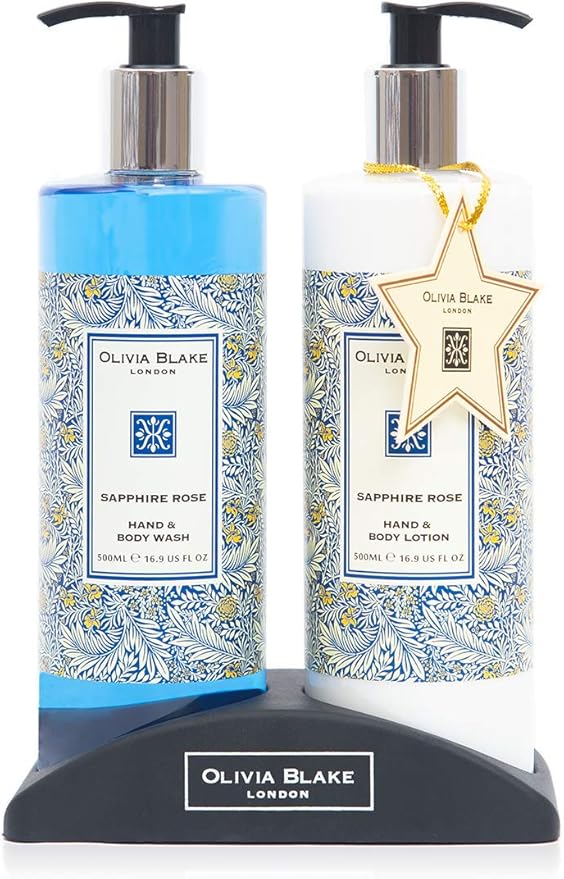 Olivia Blake Sapphire Rose Hand wash & Body Lotion Christmas set 2 x