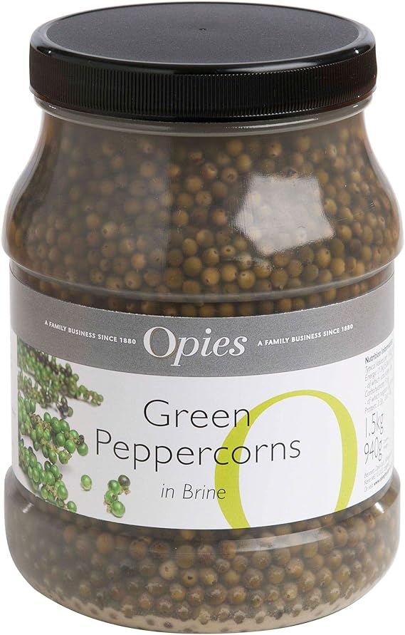 Opies Green Peppercorns in Brine 1x1.5kg Amazon.co.uk Grocery