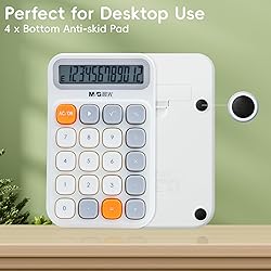 M&G Mechanical Switch Calculator, 12 Digits, Large
