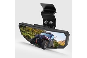 A & UTV PRO Rear View Mirror for Polaris Ranger/Can Am Defender, Center Convex Rearview Mirror for 2015-2024 Polaris Ranger X