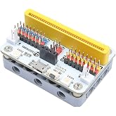 ELECFREAKS microbit Wukong Expansion Board Adapter for microbit Drive 8-Way Servo / 2-Way Motor / 8-Way Sensor, Breakout Board with 8 LED / 4 Rainbow LED