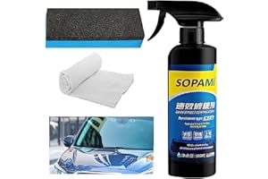 NVYUE Sopami Car Coating Spray,Quick Effect Coating Agent,Car Scratch Wax Polish Spray,Oil Film Emulsion Glass Cleaner,Extremely Hydrophobic,Unmatched Slickness-Car Care Products (16.91 Fl Oz)