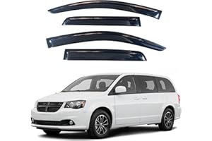 IG Window Visors Fit for 2008-2020 Dodge Grand Caravan, Out-Channel Rain Guards Vent Wind Deflectors 4PC, Car Accessories for