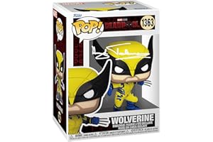 HOFSM.COM HALL OF FAME SPORTS MEMORABILIA Hugh Jackman Wolverine #1363 Facsimile Signed Reprint Laser Autographed Funko POP! Movies Deadpool 3 Marvel Figurine with Protector Case