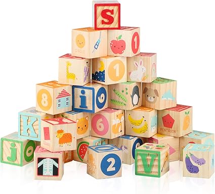 large wooden baby blocks
