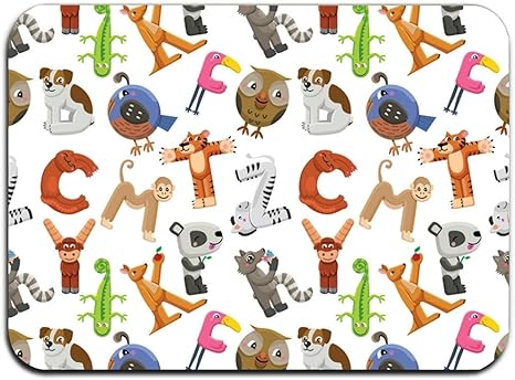 koasncne Alfabeto Alfabeto Alfombra de Piso Alfombra Interior/Exterior