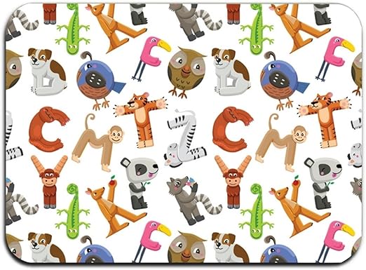 koasncne Alfabeto Alfabeto Alfombra de Piso Alfombra Interior/Exterior