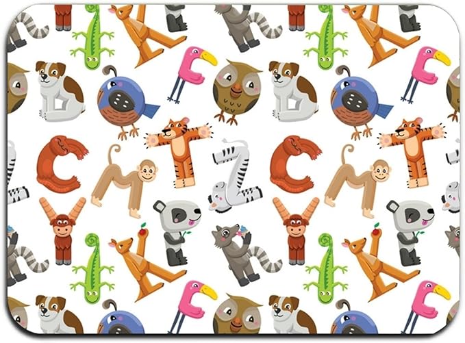 koasncne Alfabeto Alfabeto Alfombra de Piso Alfombra Interior/Exterior