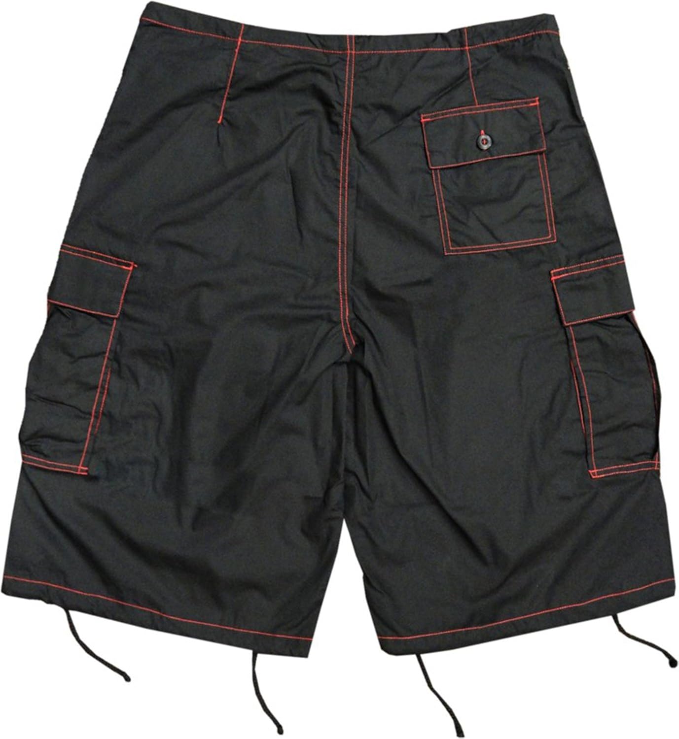 Ghast Unisex Cargo Drawstring Rave Dance Shorts: Clothing