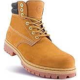 Jacata Work Boots For Men Steel/Soft Toe Non Slip Rubber Sole Resistant Utility Oil Mens Industrial Construction Boots