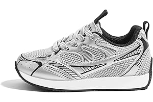 LUCKY STEP Kids Reteo Fashion Sneakers Girls Boys Breathable Mesh Tennis Casual Walking Shoes for Big&Little Kid and Toddler Athletic Trainers