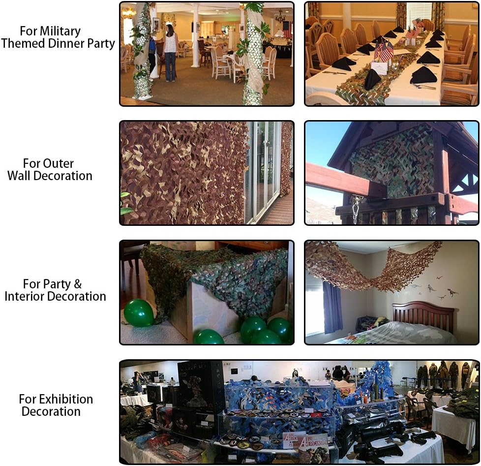 iunio Camo Netting, Camouflage Net, Bulk Roll, Mesh, Cover, Blind for Hunting, Decoration, Sun Shade, Party, Camping, Outdoor : Sports & Outdoors