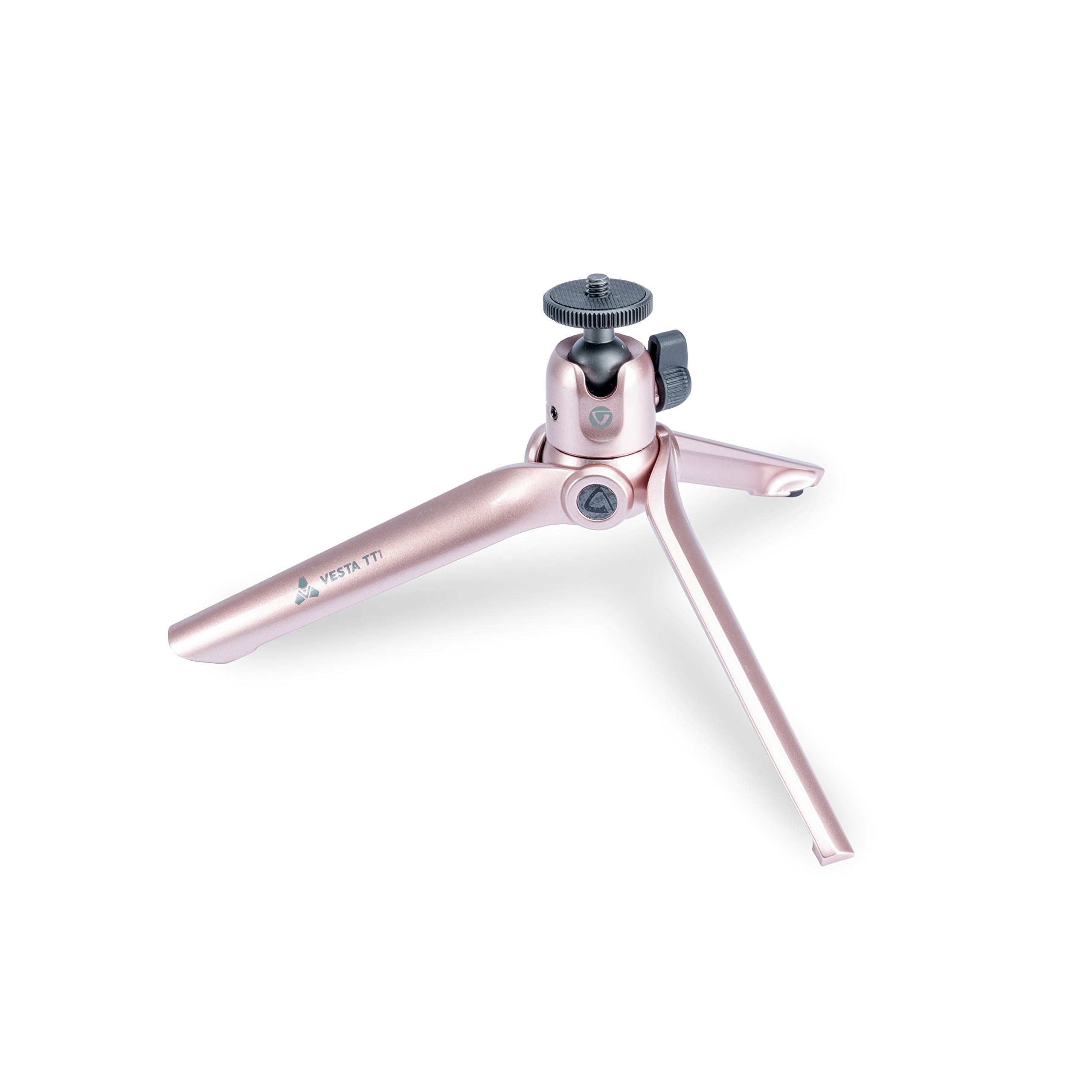 VANGUARD Vesta Mini Aluminium Tabletop Tripod with Smartphone Holder - Rose Gold