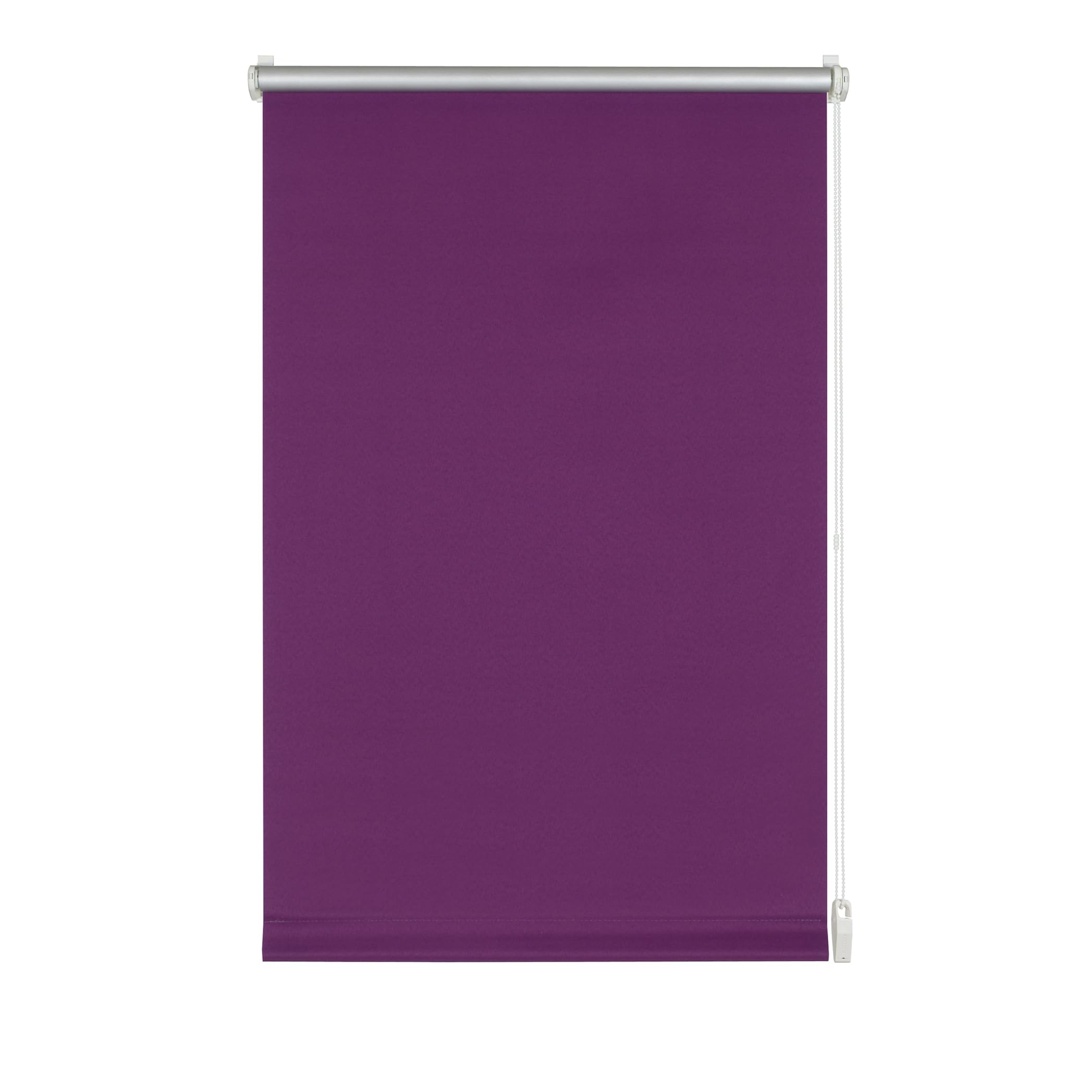Gardinia Thermal-Roller Blind with Thermal Backing for Clamping or Gluing, High Light Reflection, Energy Saving, Opaque, Mounting Kit Included, EASYFIX Roller Blind Thermal, Purple, 90 x 210 cm (WxH)