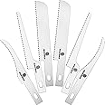 Honoson 12 Pieces Saw Blades Replacement Mini Hobby Craft Saw Blade Micro Knife Saw Blades with Plastic Storage Box for Hand Cutting Tree Limbs and Branches