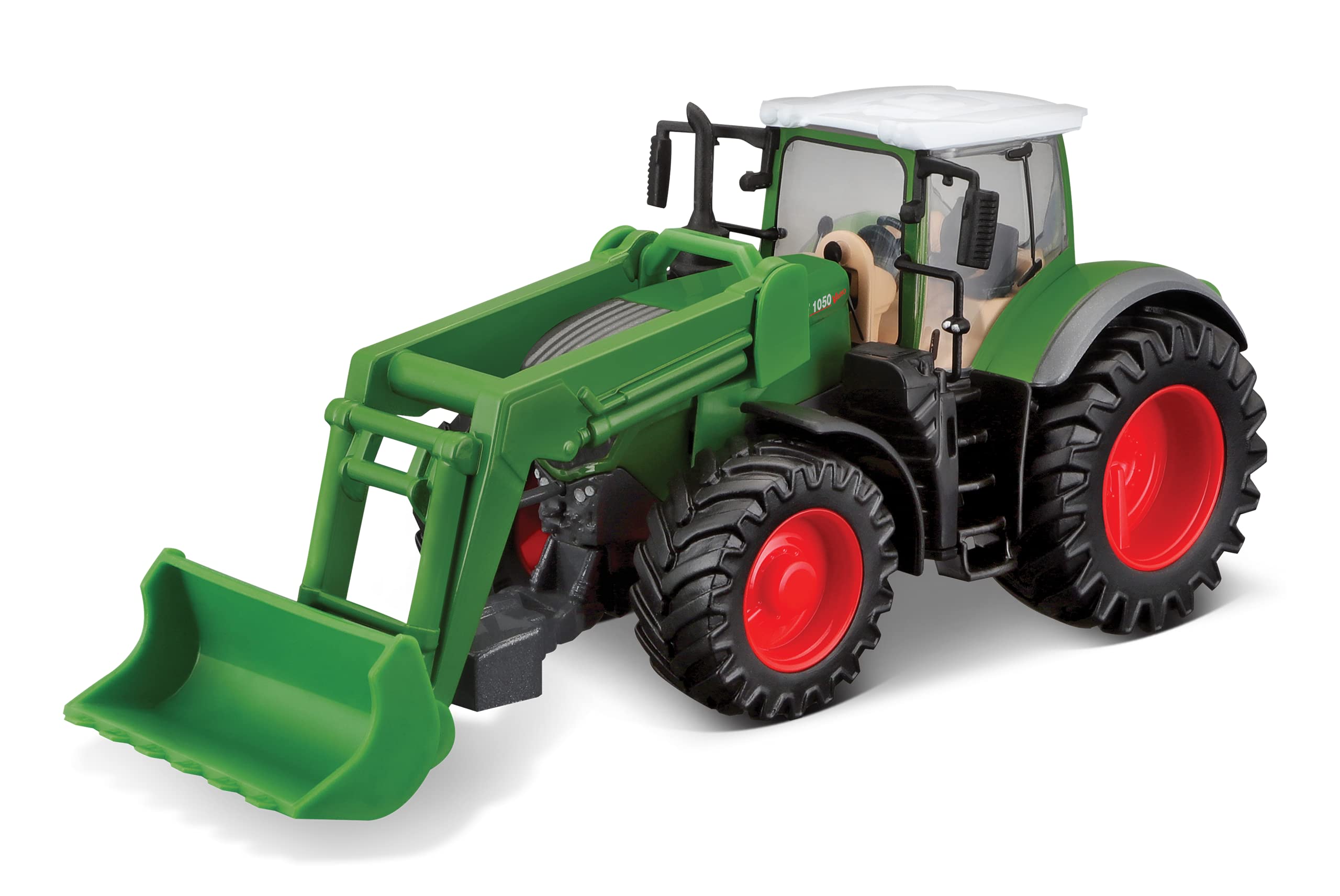 Bburago B18-31631 10CM FENDT 1000 Vario Tractor + Front Loader,one size,green/black