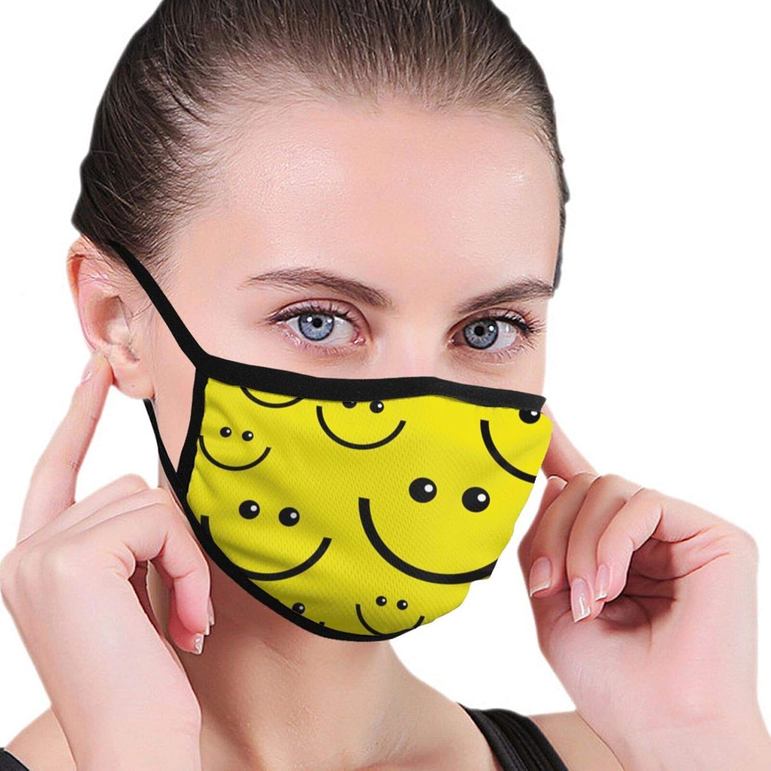 SmileyFace Unisex Face Mask Balaclava Washable Reusable