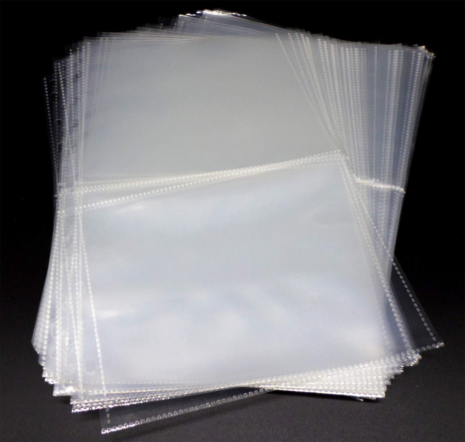 docsmagic.de 50 2-Pocket Album Pages 5" x 7" - Photo Postcard - 181 x 141 mm - 11-Hole