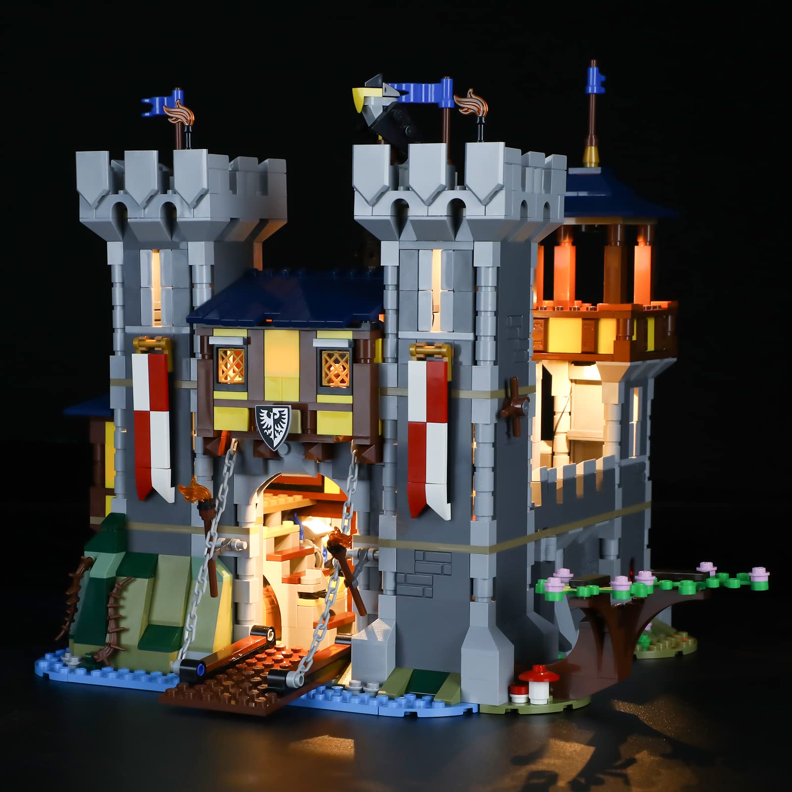 GEAMENT LED Light Kit Compatible with LEGO Medieval Castle - Lighting Set for Creator 31120 Model (Building Set Not Included)