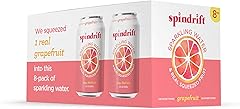 Spindrift Grapefruit Sparkling Water, 12 Fl Oz (Pack of 8)