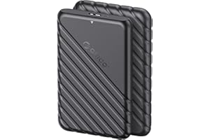 ORICO 2.5 Inch Hard Drive Enclosure USB 3.0 to SATA 5Gbps for 7-9.5mm SSD HDD External Hard Drive Disk Case Support UASP Trim Tool Free(25PW1U3),Black,2 Pack