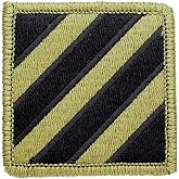 3rd Infantry Division Patch (Military Issued)-Veteran Owned Business (OCP with Hook Fastener)