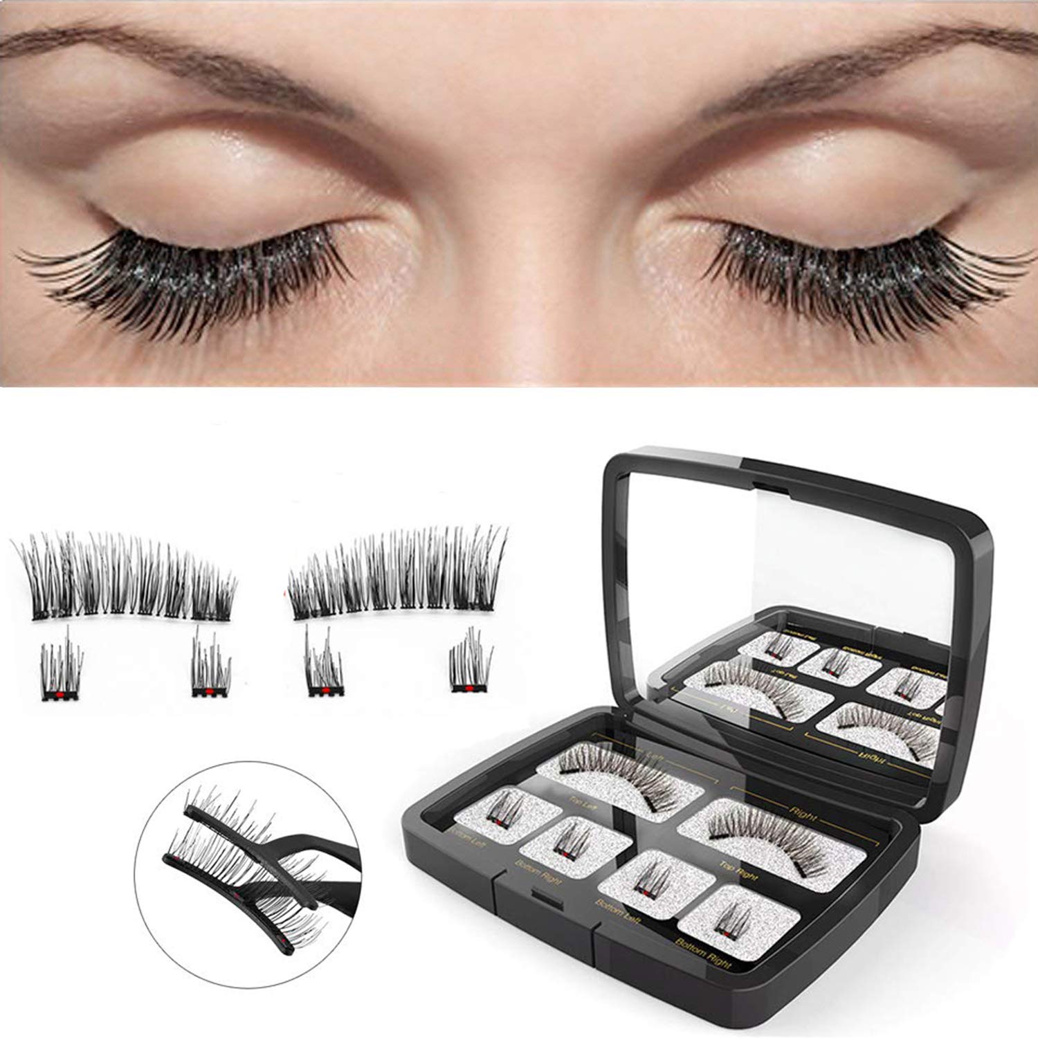 Eyelashes, HMEDA False Eyelashes Natural Look with