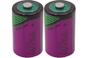 Lot de 2 piles TL-5902 3,6 V 1/2 AA pour batterie TL-5902 SL350 SL-550 TL-2150 ER14250