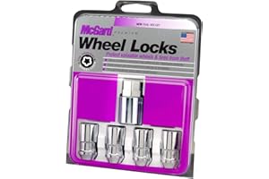 McGard 24198 Chrome Cone Seat Wheel Locks (1/2" - 20 Thread Size) - Set of 4