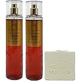 Bath & Body Works Champagne Apple & Honey 2 Pack Fine Fragrance Mist Gift Set with a Natural Oats Bar Soap - Full Size