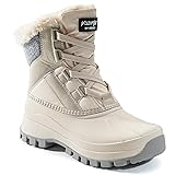 KOLILI Women's Winter Snow Boots Waterproof Warm