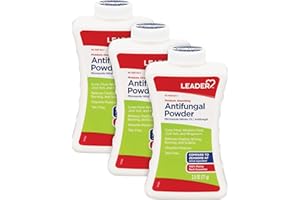 LEADER Athlete's Foot AF Powder, Moisture Absorbing, Talc-Free, 2.5 Ounce