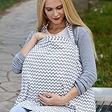 BOOPH Multifunction Nursing Cover Breastfeeding Scarf Baby Carseat Canopy Grey