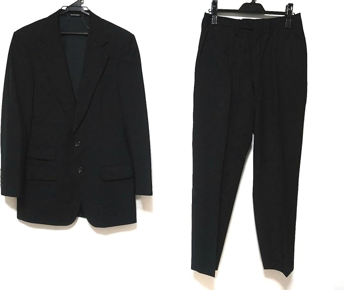 Amazon グッチ Gucci メンズスーツ シングルスーツ メンズ 黒 中古 スーツ ビジネスウェア 通販