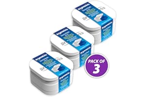BrightWorks Dental Bath Cleaner Cup Case (3 Pack) for Dentures, Aligners, Retainers, Night Guards, Mouth Guards, Dental Guards, and Dental Appliances. Includes Rinsing Basket, Easy to Use.