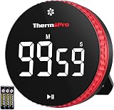 ThermoPro 99-Hour Digital Kitchen Timer with Strong Magnetic Display
