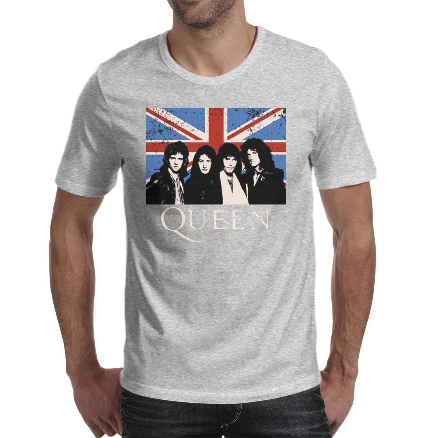 Queen Band Autograph Sign Running O Neck Short Sleeve T Shirt