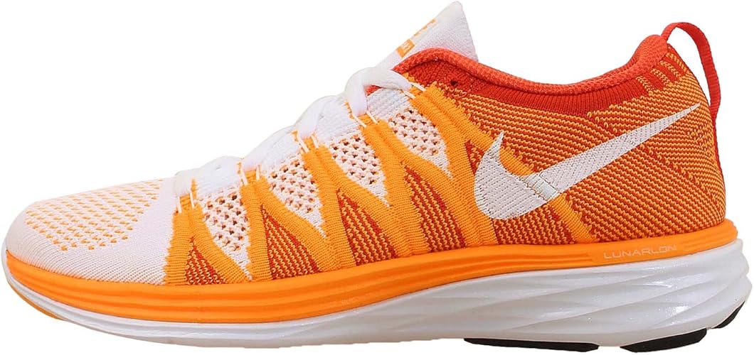 Amazon Nike ナイキ ランニングシューズ フライニット ルナ2 レディース ホワイト レーザーオレンジ チームオレンジ 4 25 5 Nike ナイキ ランニング