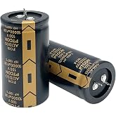 Cermant 2pcs 100V 10000uF Aluminum Electrolytic Capacitors, 35x70mm | Large capacity filter cap, high frequency low ESR, for display equipment power supply repair