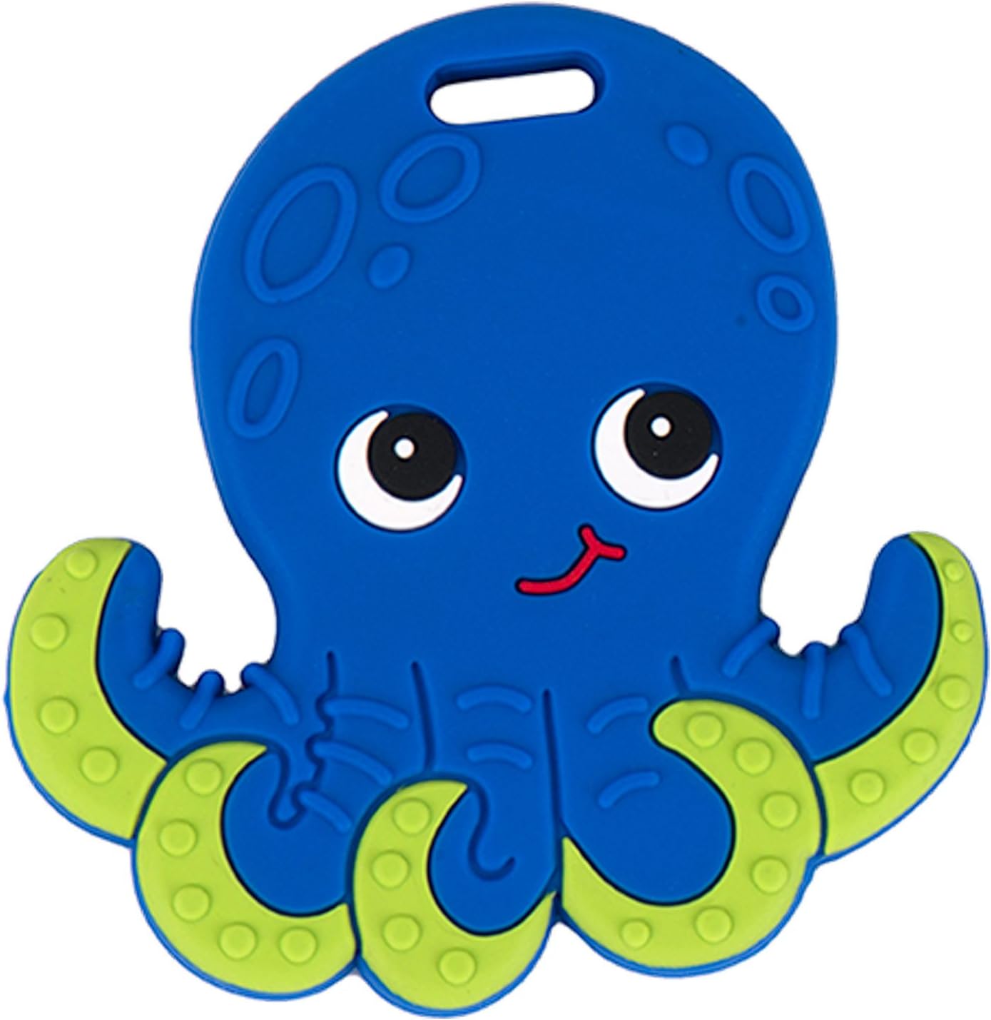 Silli Chews Baby Teethers Natural Silicone Teething Toy Blue Ollie Octopus Teether