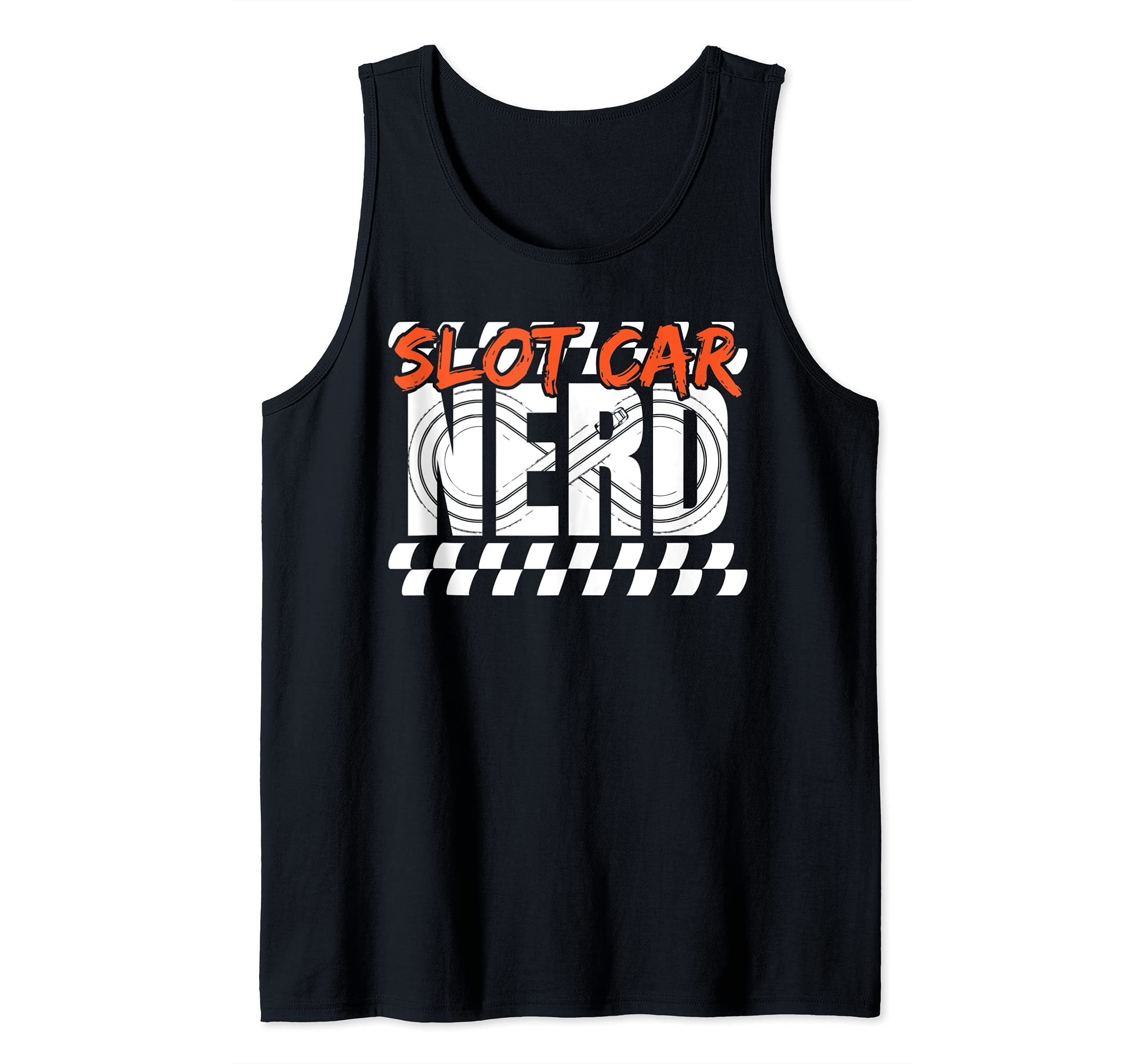 Mens Slot Car Nerd Funny Slotcar Racing Collector Hobby Lover Tank Top
