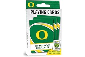 Masterpieces NCAA Oregon Ducks Playing Cards, 2.5" x 3.5 - Premium Quality, Educational, and Fun Activity for Kids and Families - Great Gift Idea for Holidays, Birthdays, and Everyday Playtime