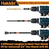 Hakkin Magnetic Bit Holder Set 6Pcs 1/4 Inch Hex Shank S2 Steel Extension view 5