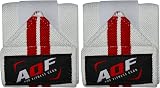 AQF Power Weight Lifting Wrist Wraps Pair 3in x 13in Supports view 6